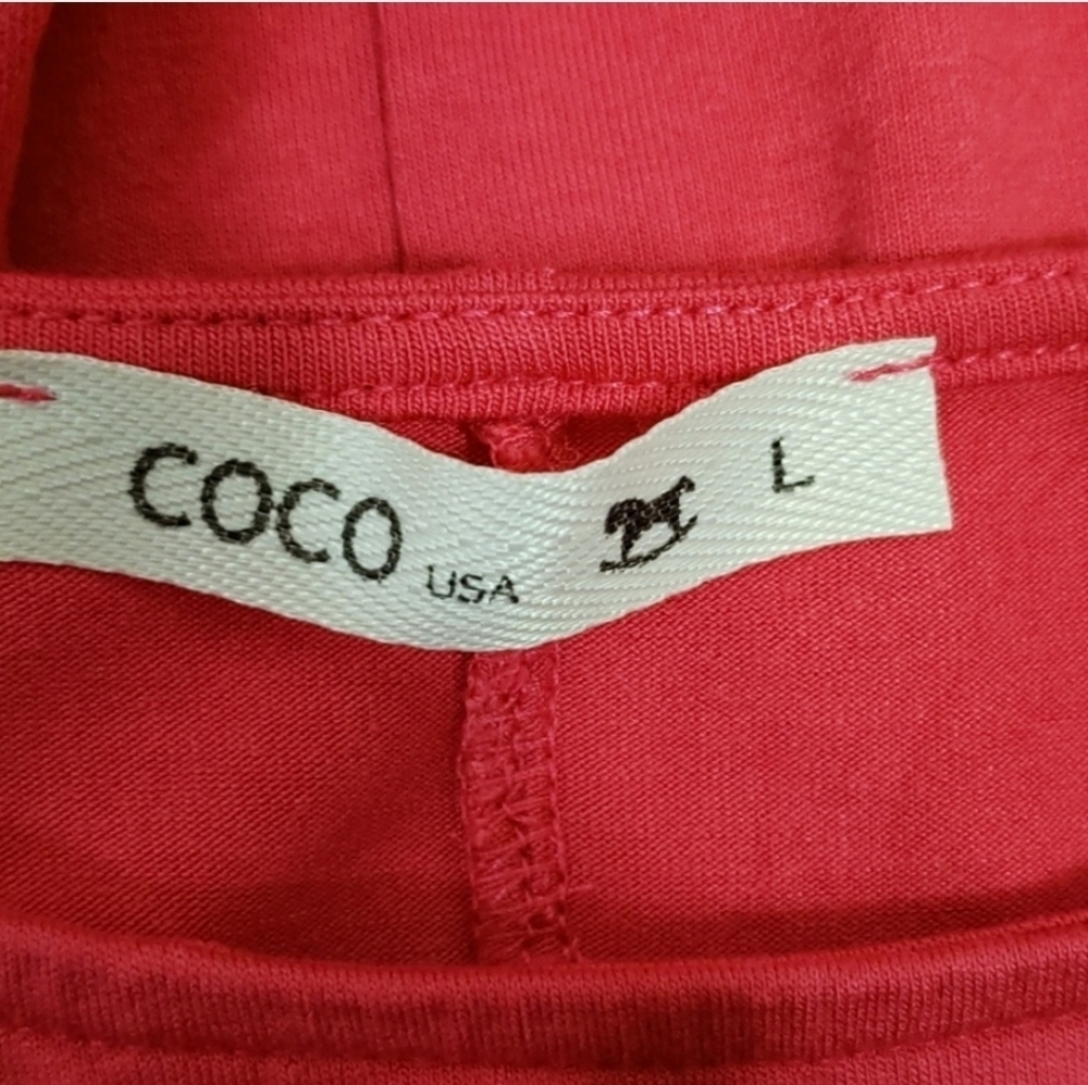 Beachcoco maternity pink dress tie waist - Picture 4 of 4